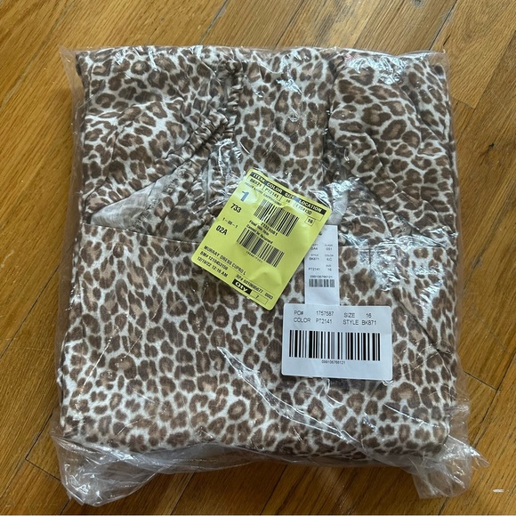 NEW Plus Size J. Crew Dresses | Linen Blend Leopard Puff Sleeve Mini Dress - Picture 5 of 6